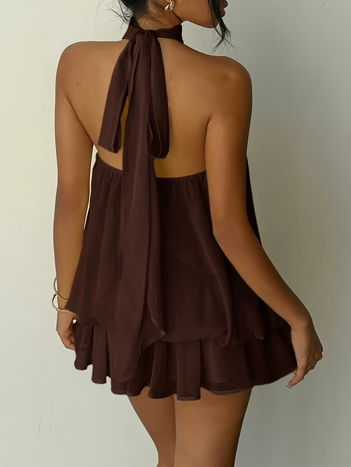 Vestido Auris Marrom