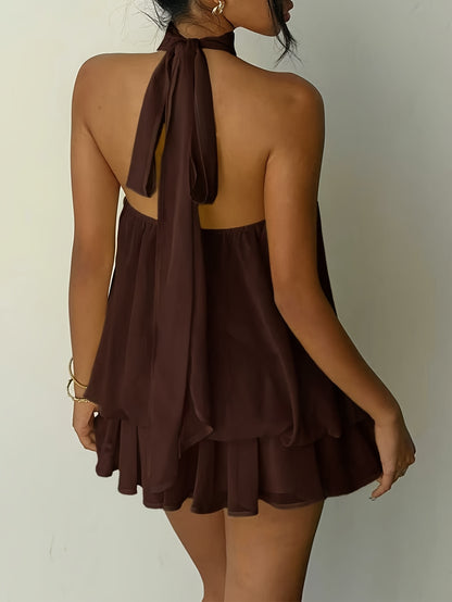 Vestido Auris Marrom