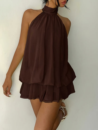 Vestido Auris Marrom