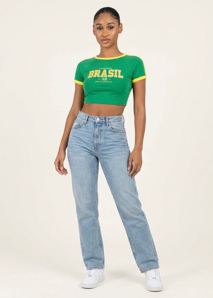 Cropped Hexa Brasil