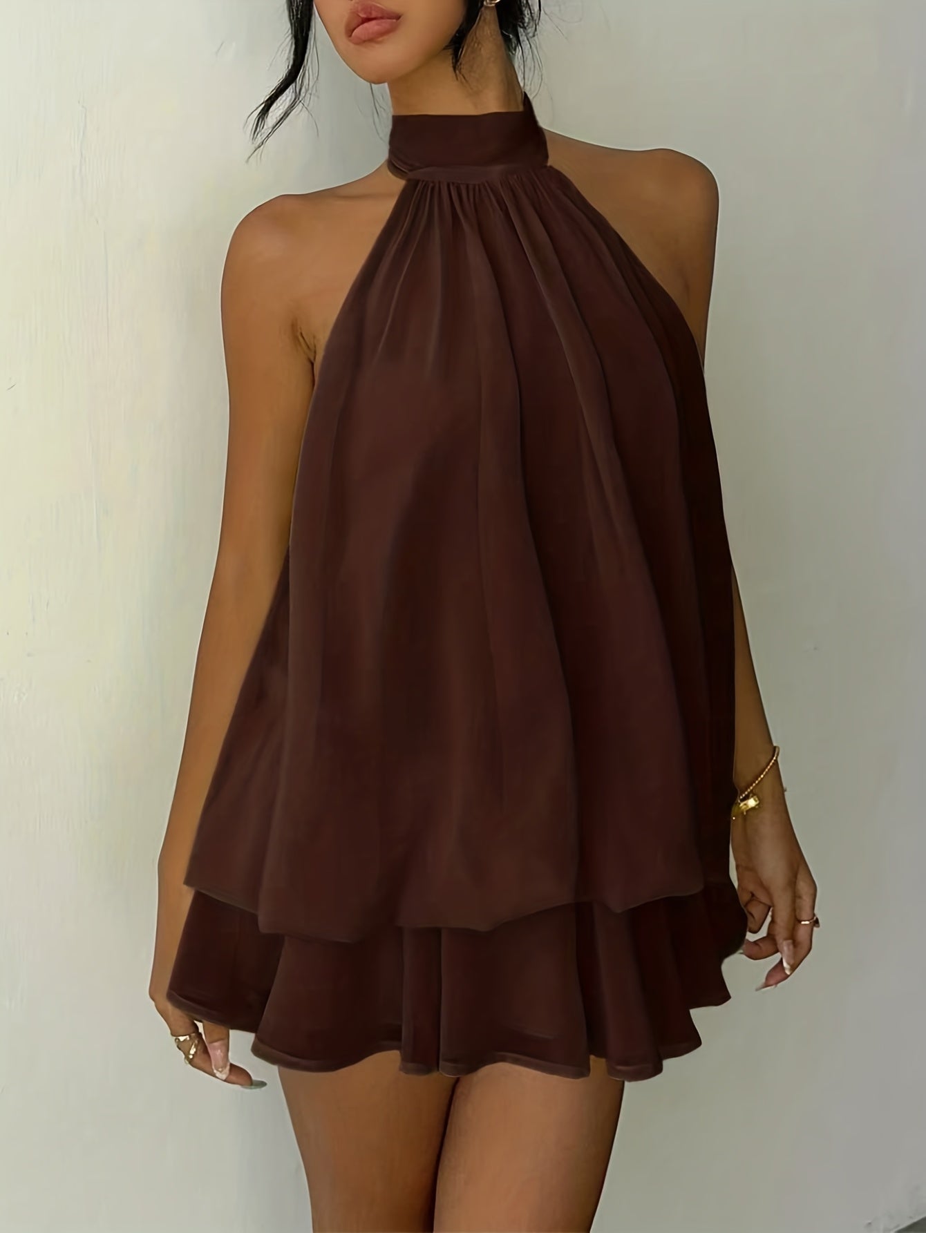 Vestido Auris Marrom