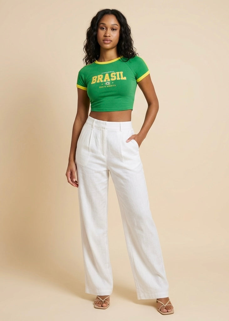 Cropped Hexa Brasil