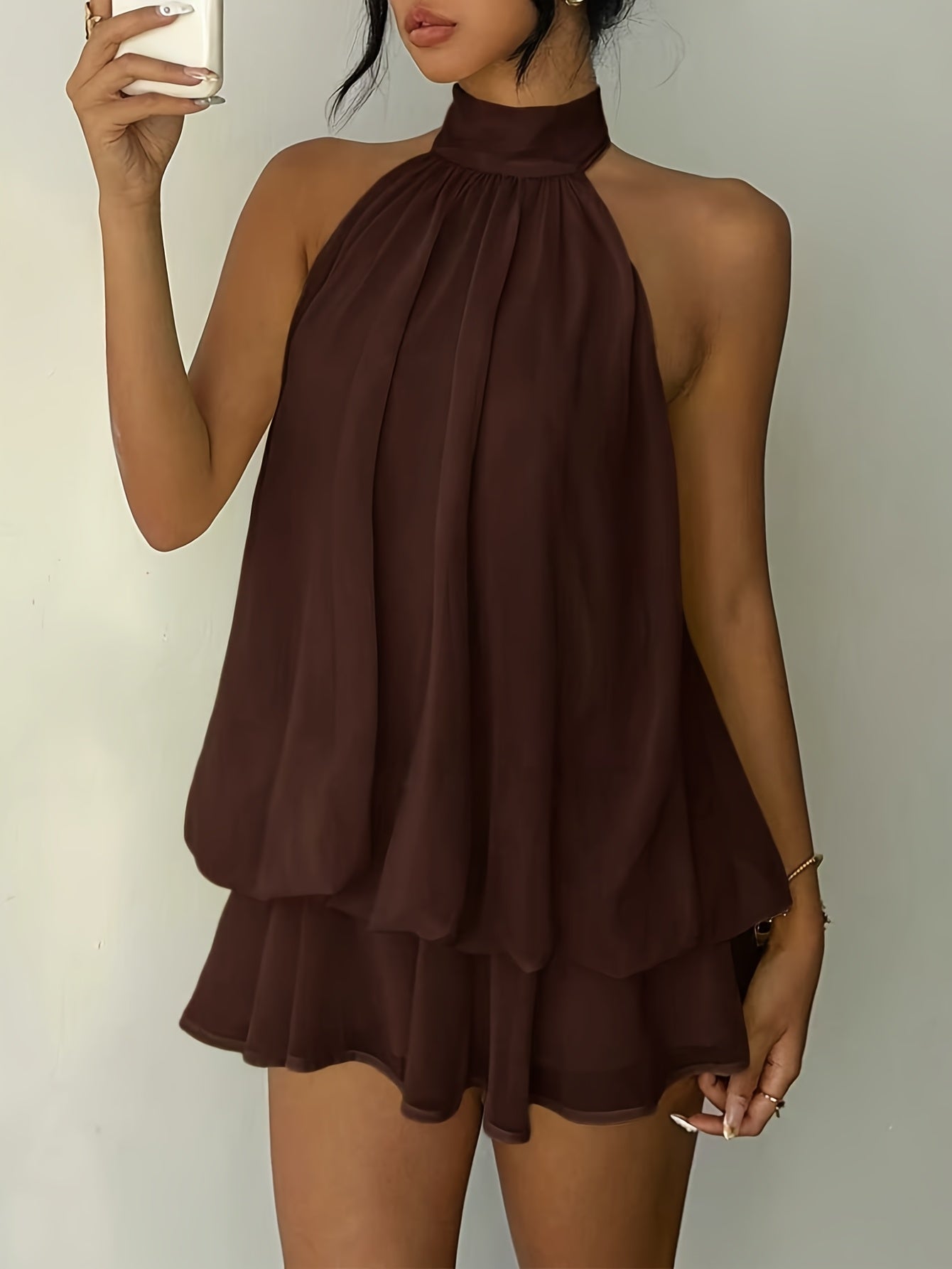 Vestido Auris Marrom