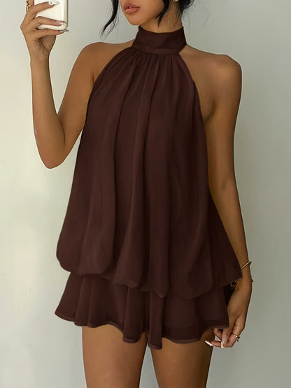 Vestido Auris Marrom